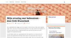 Desktop Screenshot of bedwant.com