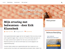 Tablet Screenshot of bedwant.com